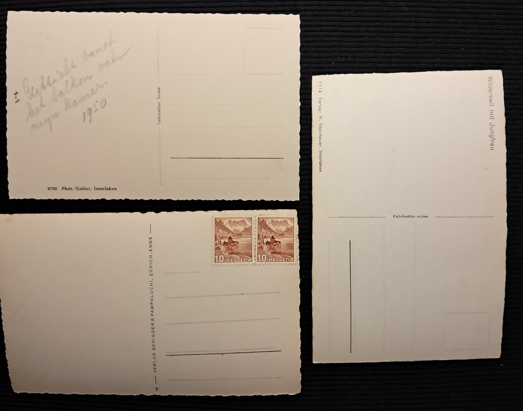 Cartoline postali: 3 AK WILDERSWIL – Usato da Ponto Valentino venduto da giorgia06 1