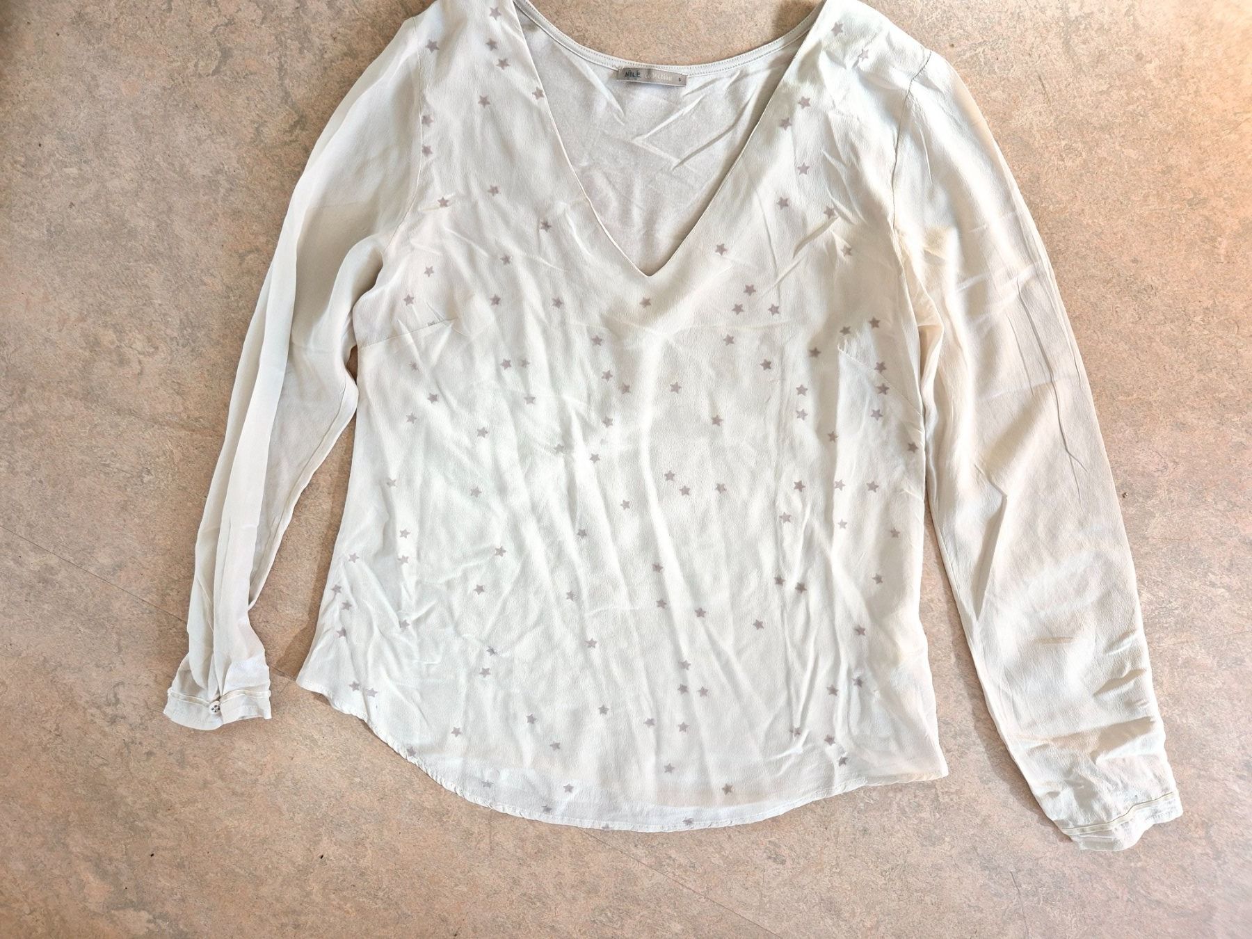 Nile Tuniques: TUNIKA BLUSE NILE 36 S MIT SEIDE SILK , TOP MIT PULLOVER – D'occasion à Elsau par the-colorful-side 3