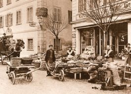 Luzern   LU  -   Stadtleben am MÜHLENPLATZ   anno 1895