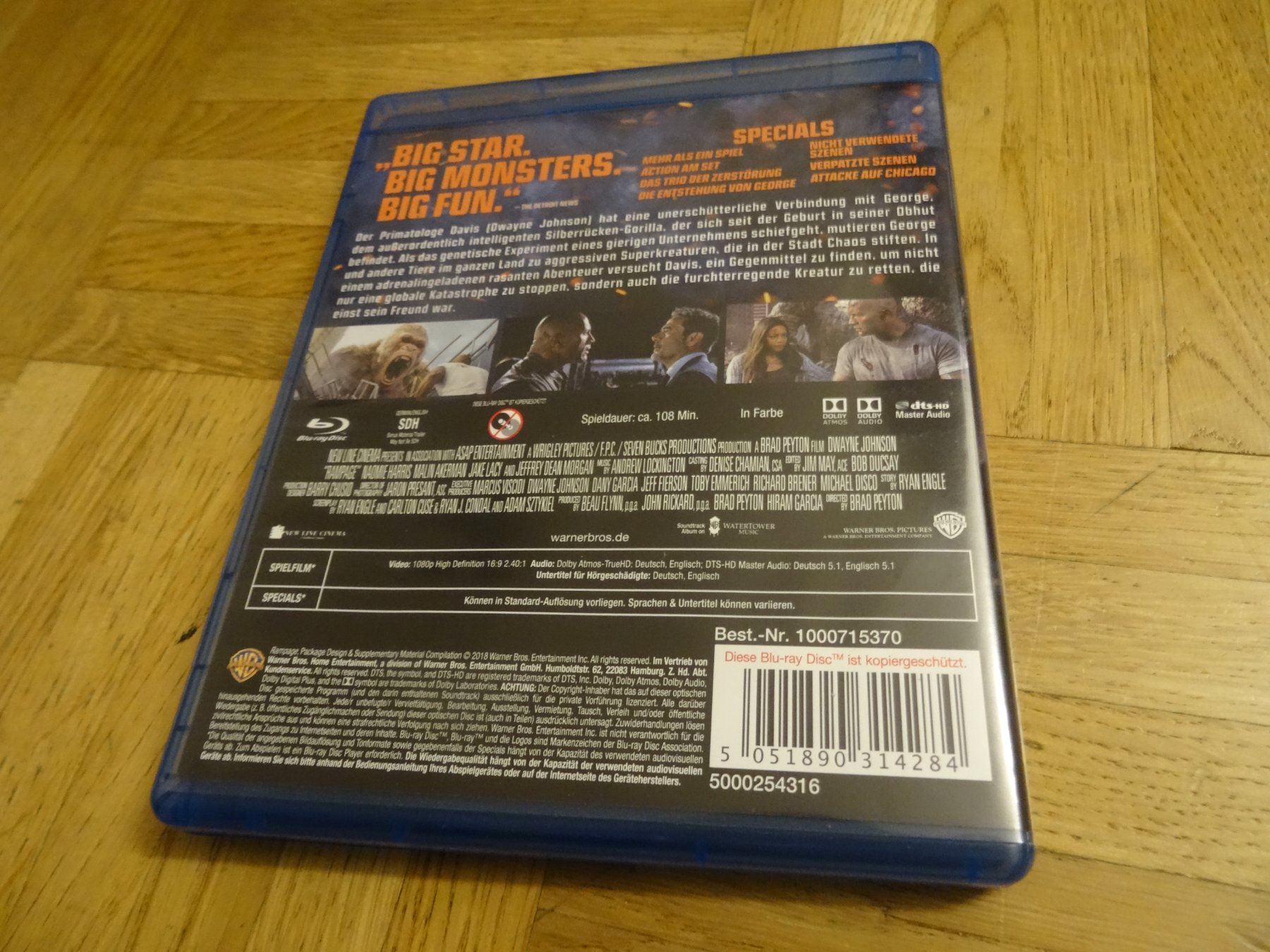 Tutti i DVDs: Rampage Big meets Bigger BLU-RAY – Usato da Olten venduto da Disc-Verkauf 2