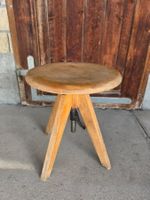 Vintage Holz Werkstatt Hocker Stuhl Schemmel