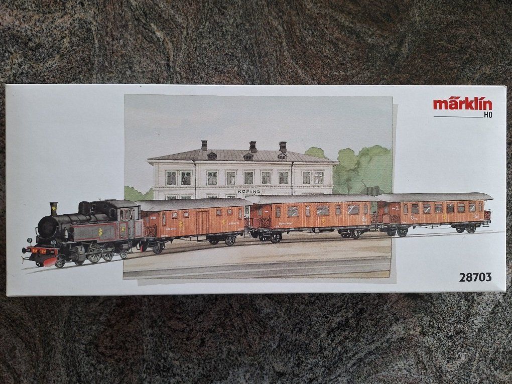 Märklin Modellini di ferrovie: Märklin HO 28703. Train Historique de la SJ avec éclairage – Usato da Saxon venduto da flicfloc 4
