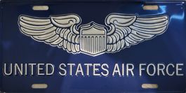 Deko Nummernschild United States Air Force