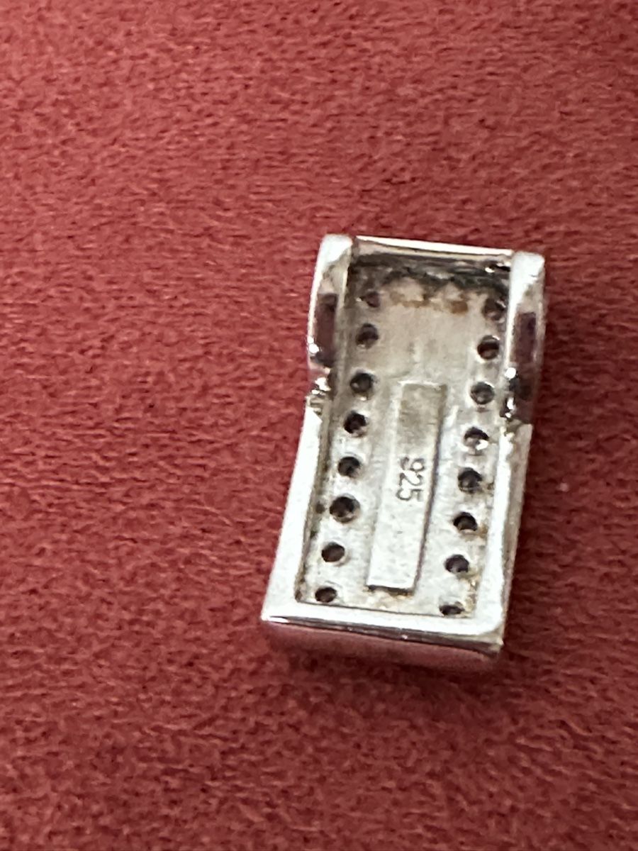 Ciondoli: 925 Silberanhänger 2 cm mit Strass – Usato da Herbriggen venduto da Sehrazade 4