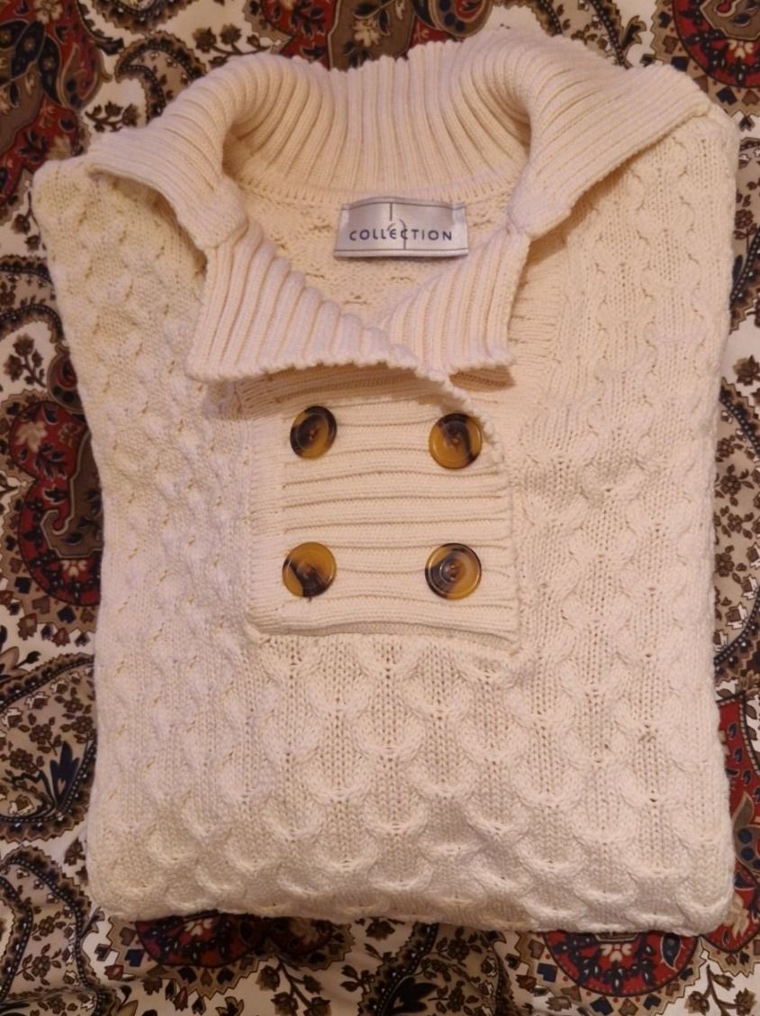 Maglioni & Felpe: Hellbeiger Baumwoll-Strickpulli – Usato da Oberengstringen venduto da Sheera7