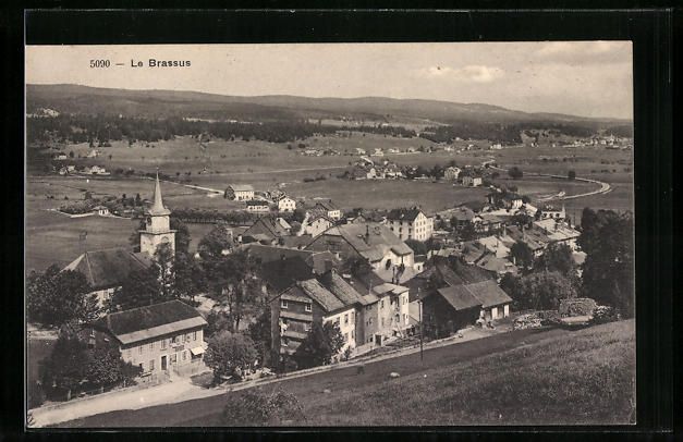 Cartoline postali: AK Brassus, Totalansicht des Örtchens – Usato da Berlin venduto da bartko-reher