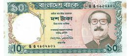 Bangladesch 10 Taka ND 2000 P-33 A-UNZ mit Flecken