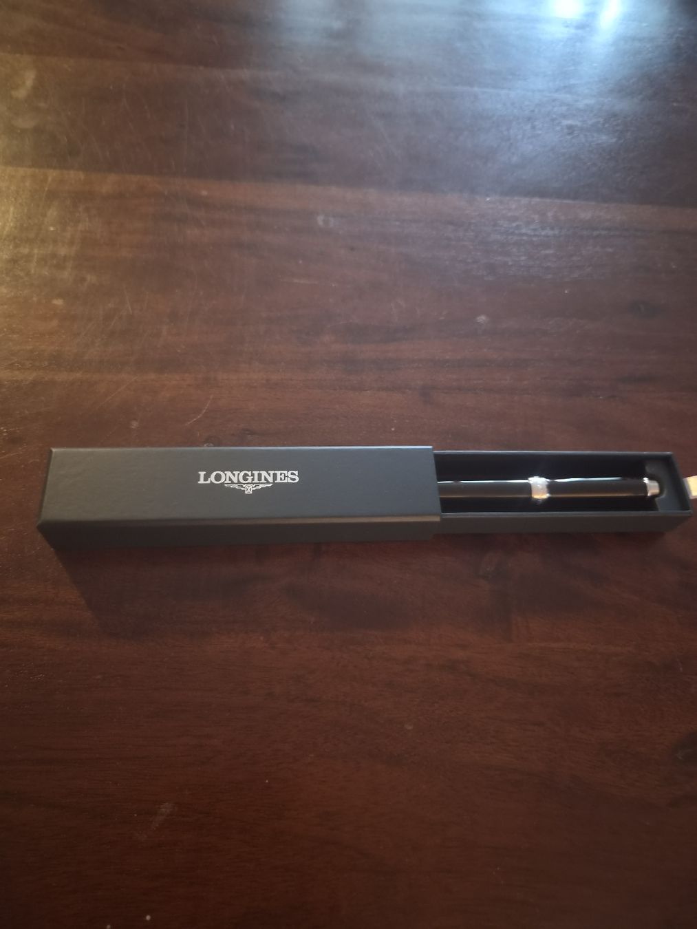 Penna & Evidenziatori: Longines Kugelschreiber schwarz/silber inkl. Box – Nuovo e nell'imballaggio originale da Dietlikon venduto da Rbarcelona13 1