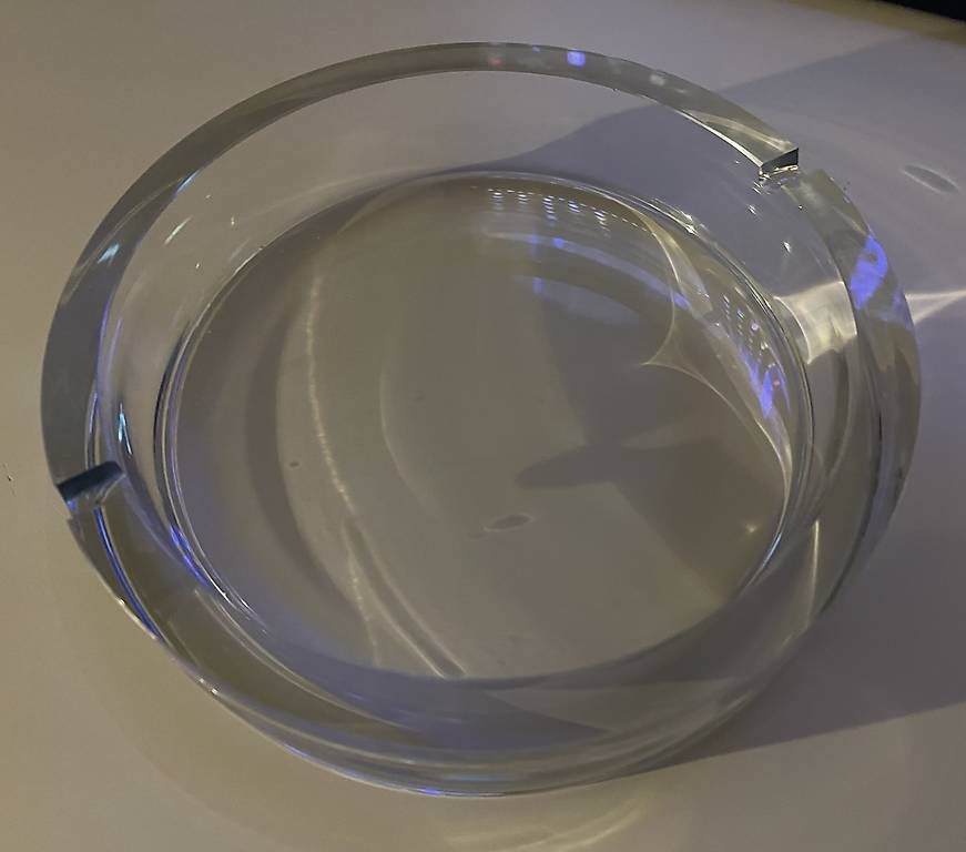 Portacenere: Schöner grosser Glas-Aschenbecher – Nuovo (secondo la descrizione) da Zürich venduto da tedmaster