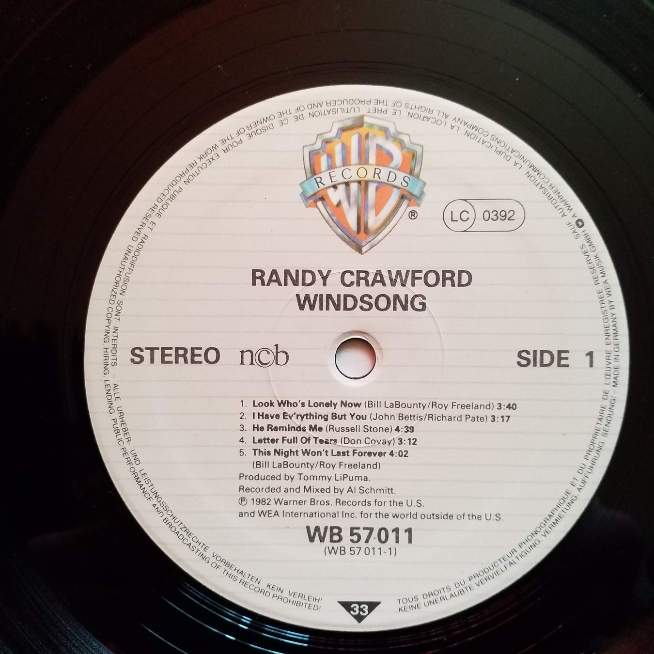 Dischi in vinile: RANDY CRAWFORD,  windsong - 1st press  - NEW - – Nuovo (secondo la descrizione) da Yverdon-les-Bains venduto da Jacotreut 2