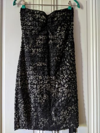 YES OR NO : Robe-bustier été/soirée, tissu spectaculaire, S
