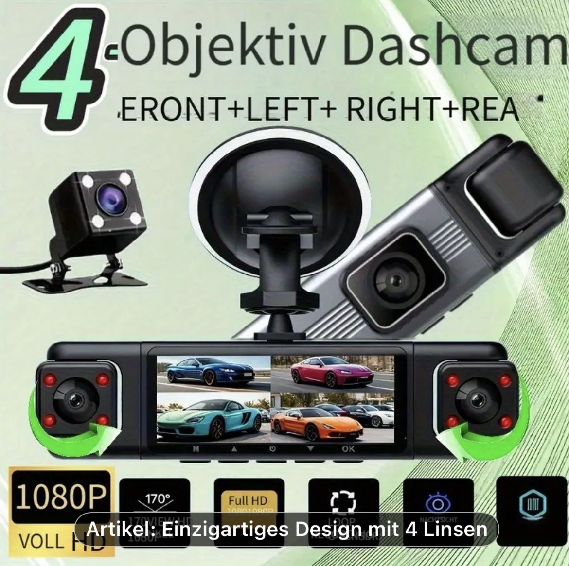 Action Cam: DASCHCAM,AUTO KAMERA,AUTO  COCPIT KAMERA MIT BATTERY – Nuovo (secondo la descrizione) da Dällikon venduto da oez_gcw6