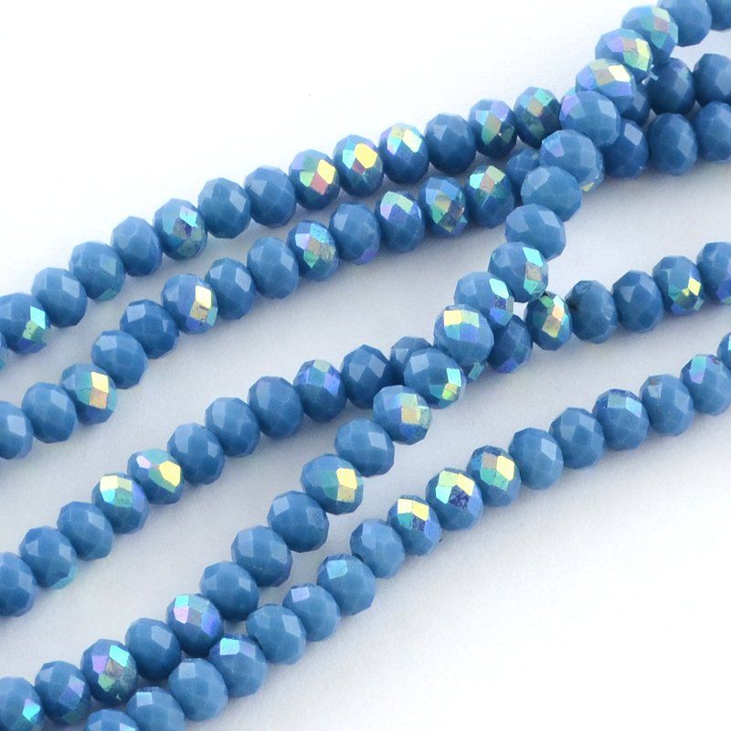 Perle (finte): Glasperlen facettiert blau 10mm / 1 Strang, ca. 72 Stk. – Nuovo (secondo la descrizione) da Stallikon venduto da perlenliebe 3