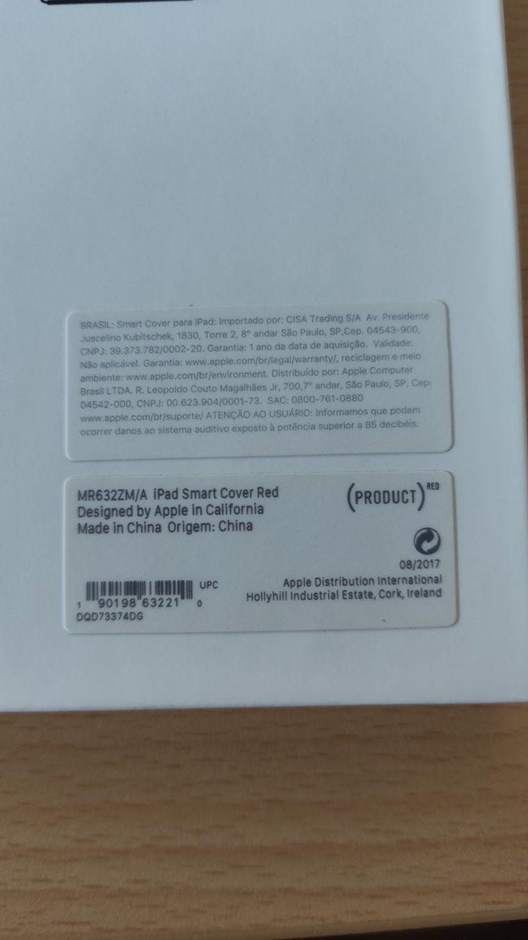 Apple Covers & Borse: iPad 9.7" Smart Cover - Color Red – Nuovo e nell'imballaggio originale da Chêne-Bourg venduto da R.Nor 2