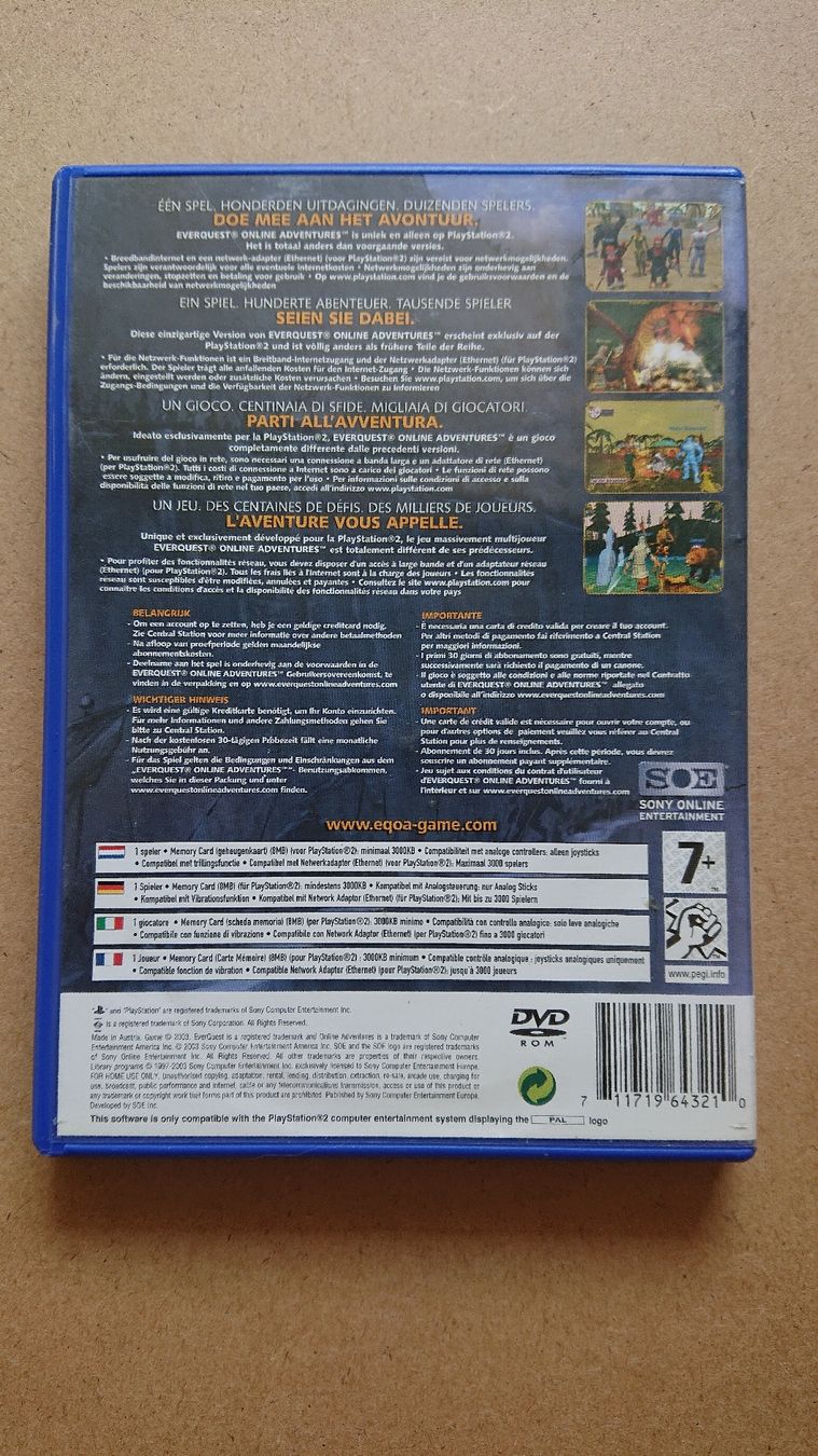 Giochi: EverQuest Online Adventures Playstation 2  – Usato da Chur venduto da FreakofRarity 1