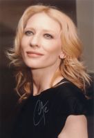 Original Autogramm von CATE BLANCHETT auf Großfoto