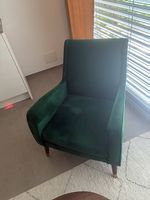 La Redoute Samt Sessel dunkelgrün vintage retro