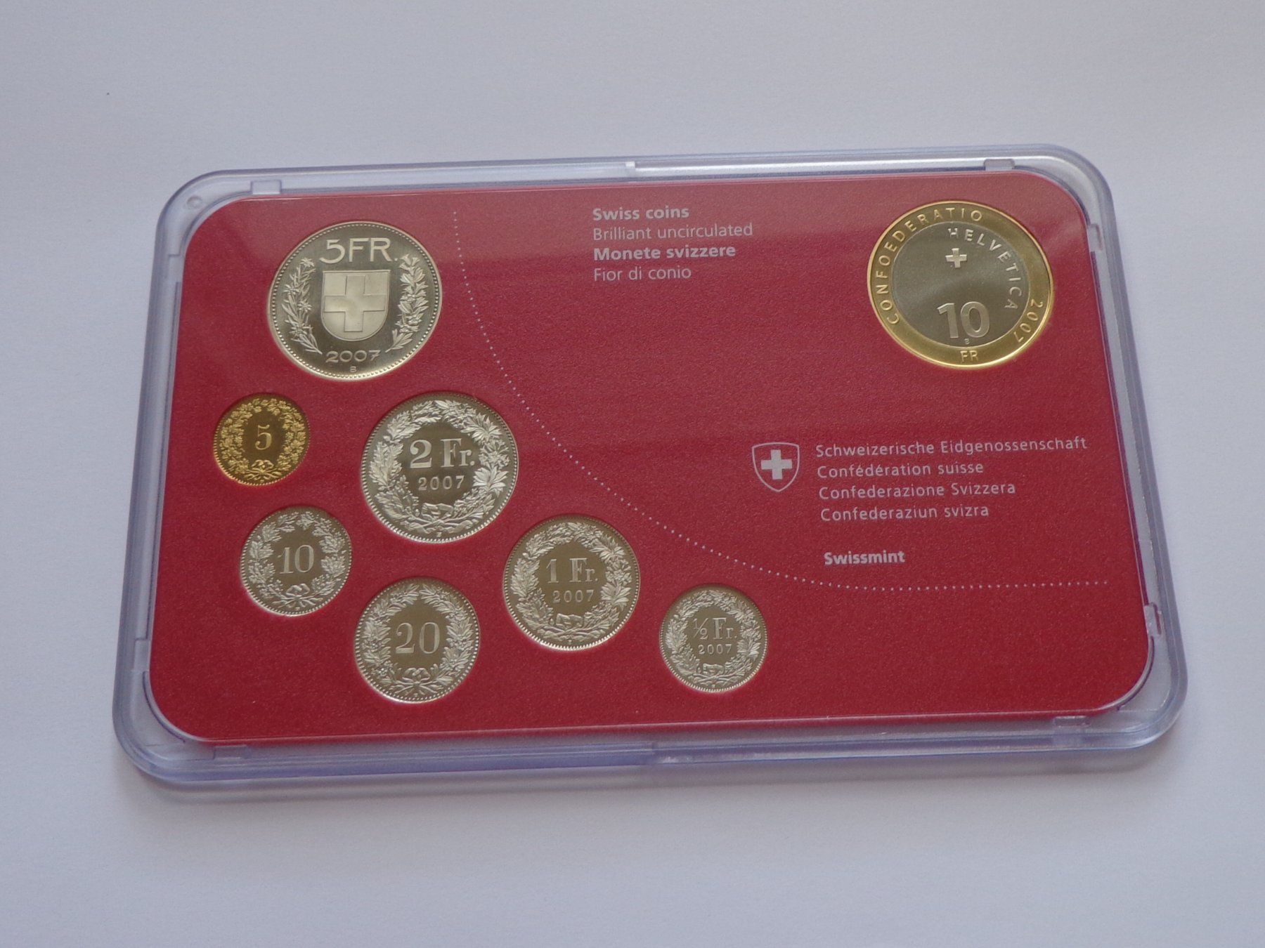 Alle Münzen: Münzsätz 2007 Steinbock Stempelglanz – Neu und originalverpackt aus Pully von UCA01 1