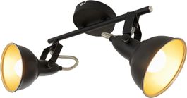 LED Deckenleuchte dimmbar mit 2 dreh- und schwenkbaren Spots