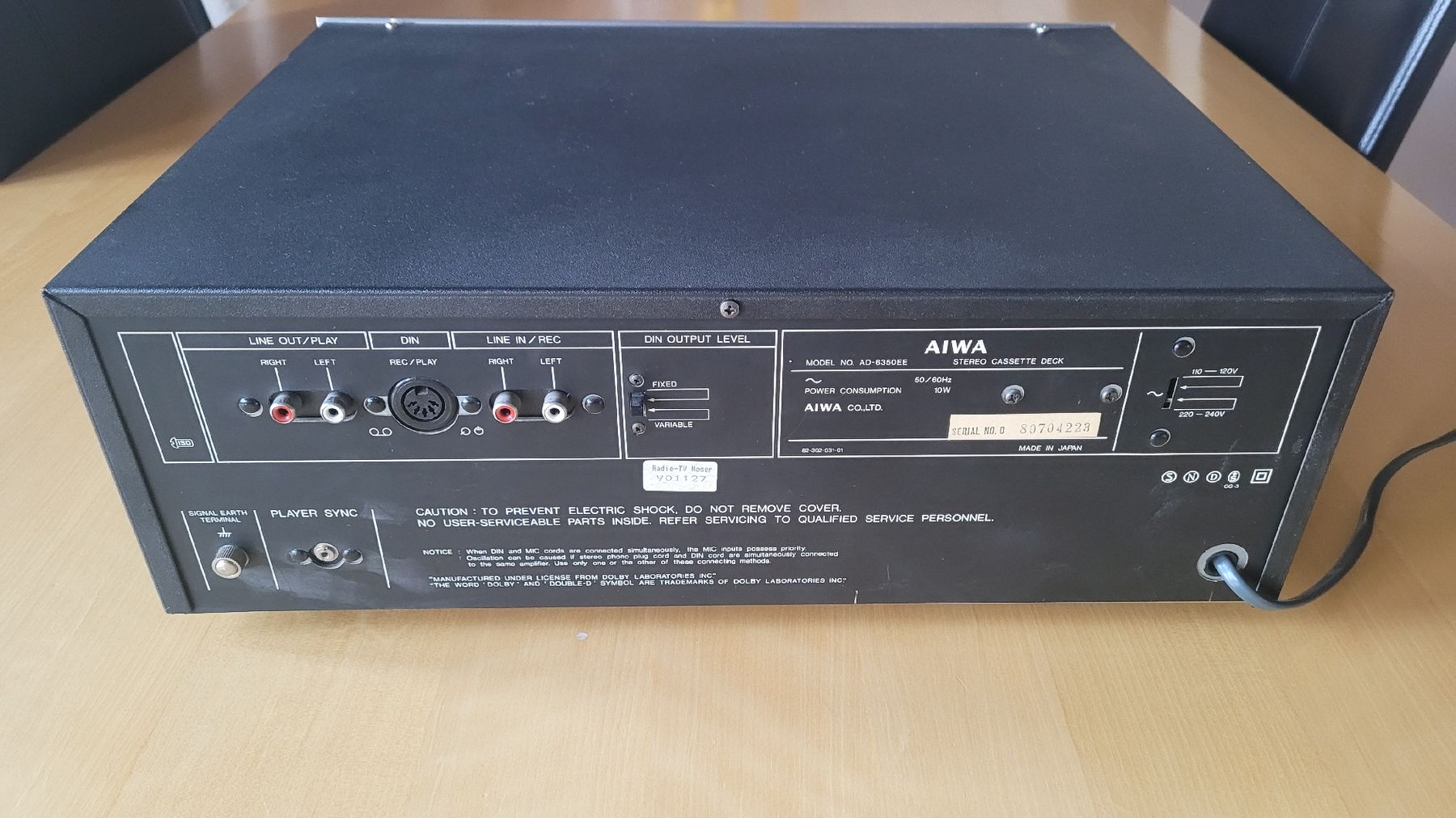 Aiwa Registratori: Aiwa AD-6350 – Difettoso da Kirchdorf BE venduto da Swiss-Pickers 4