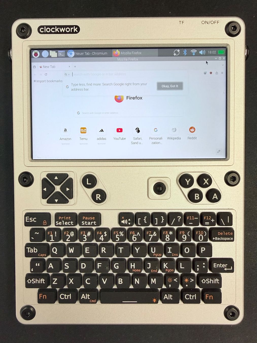 PC: ClockworkPi uConsole CM4-S 4GB (Cyberdeck) – Usato da Zürich venduto da Schnullimaus