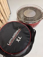 LotusGrill XL Holzkohlegrill rot mit Tragetasche