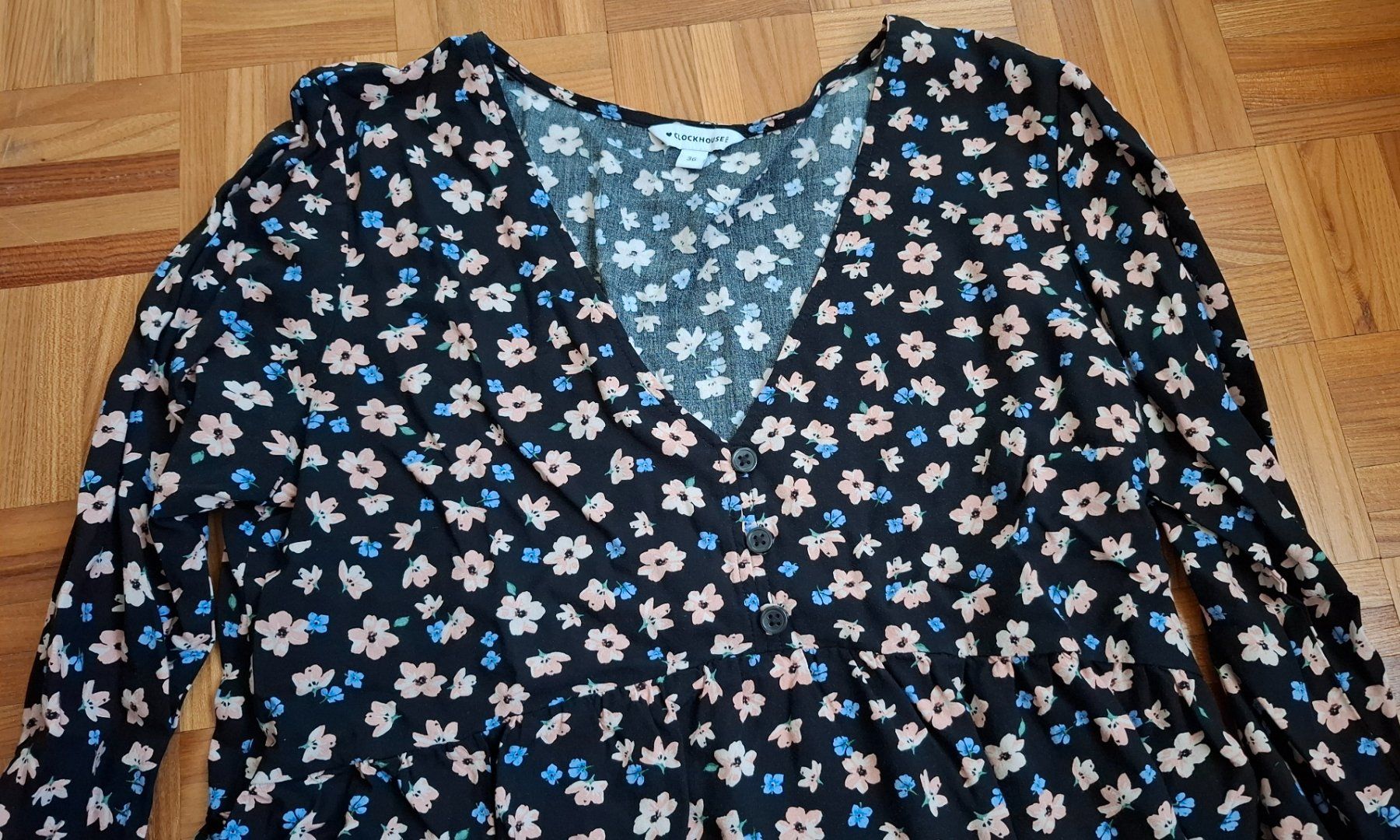 C&A Tops: Blouse Clockhouse à fleurs/Bluse Clockhouse mit Blumenmuster – Neu (gemäss Beschreibung) aus Moutier von antols2155 1