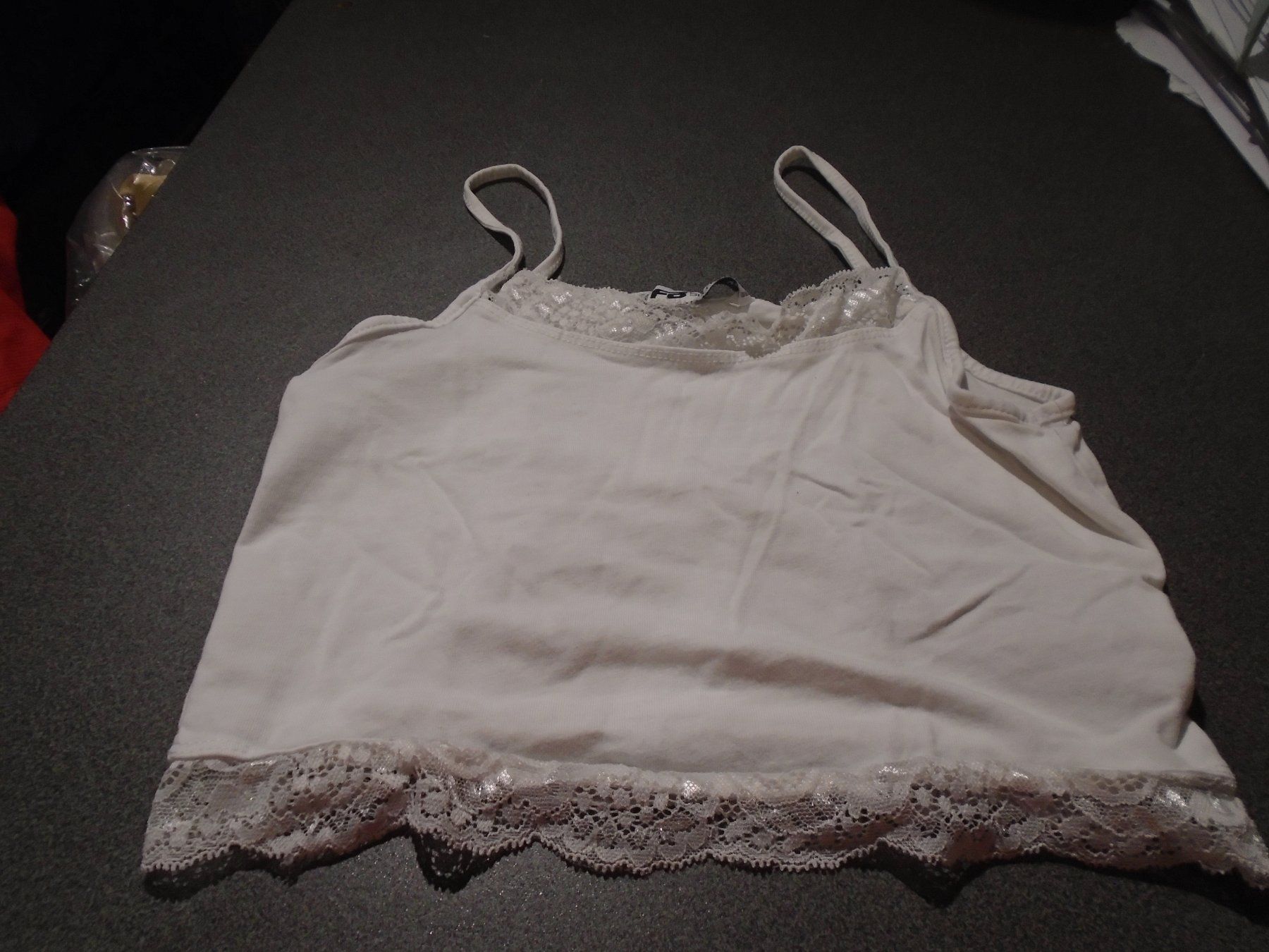 Tops: Top Grösse XS, FB Sister, weiss/Spitzen – Gebraucht aus Zürich von Motzkuh