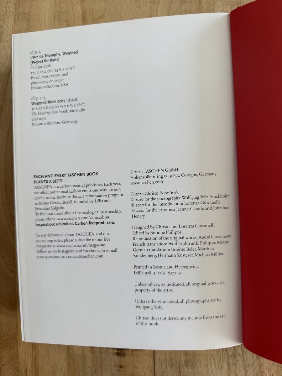 Libri: Christo & Jeanne-Claude 40th Ed. – Usato da Tägerwilen venduto da Cessna98 4