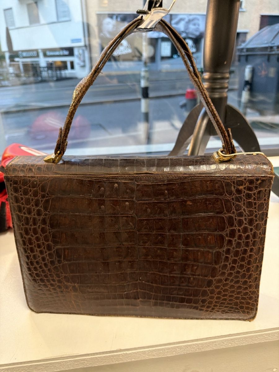 Borse da donna: Vintage Handtasche, echtes Krokodilleder – Usato da Glattbrugg venduto da Vintage94 1