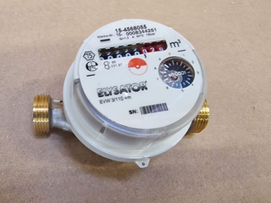 Misurare: Aufputz Wasserzähler 3/4" mit Verschraubung 3/4"-1/2" – Nuovo (secondo la descrizione) da Bilten venduto da ELYSATOR 1