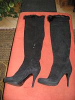 Loriblu Stiefel schwarz, Leder, Pelz Gr. 40