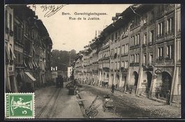 Bern, Gerechtigkeitsgasse mit Strassenba
