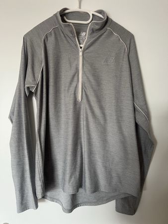 New Balance Sport Shirt Langarm XL, Grau, Top Zustand