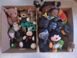 Lot de peluches diverses Disney, vintage, Star wars