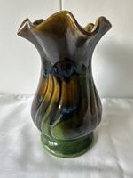 Bay Keramik Blumenvase grün braun Vintage 72 20 