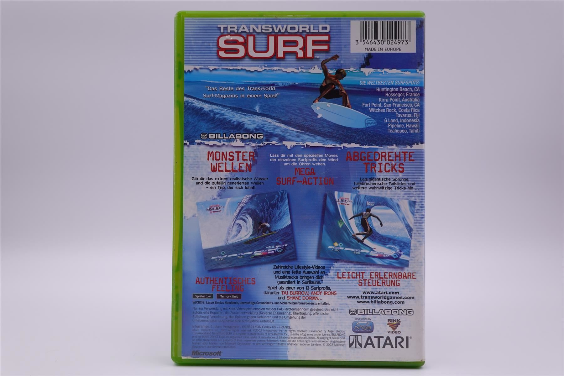 Microsoft Jeux: Transworld Surf (XBOX) – D'occasion à Herisau par ZelliZone 1