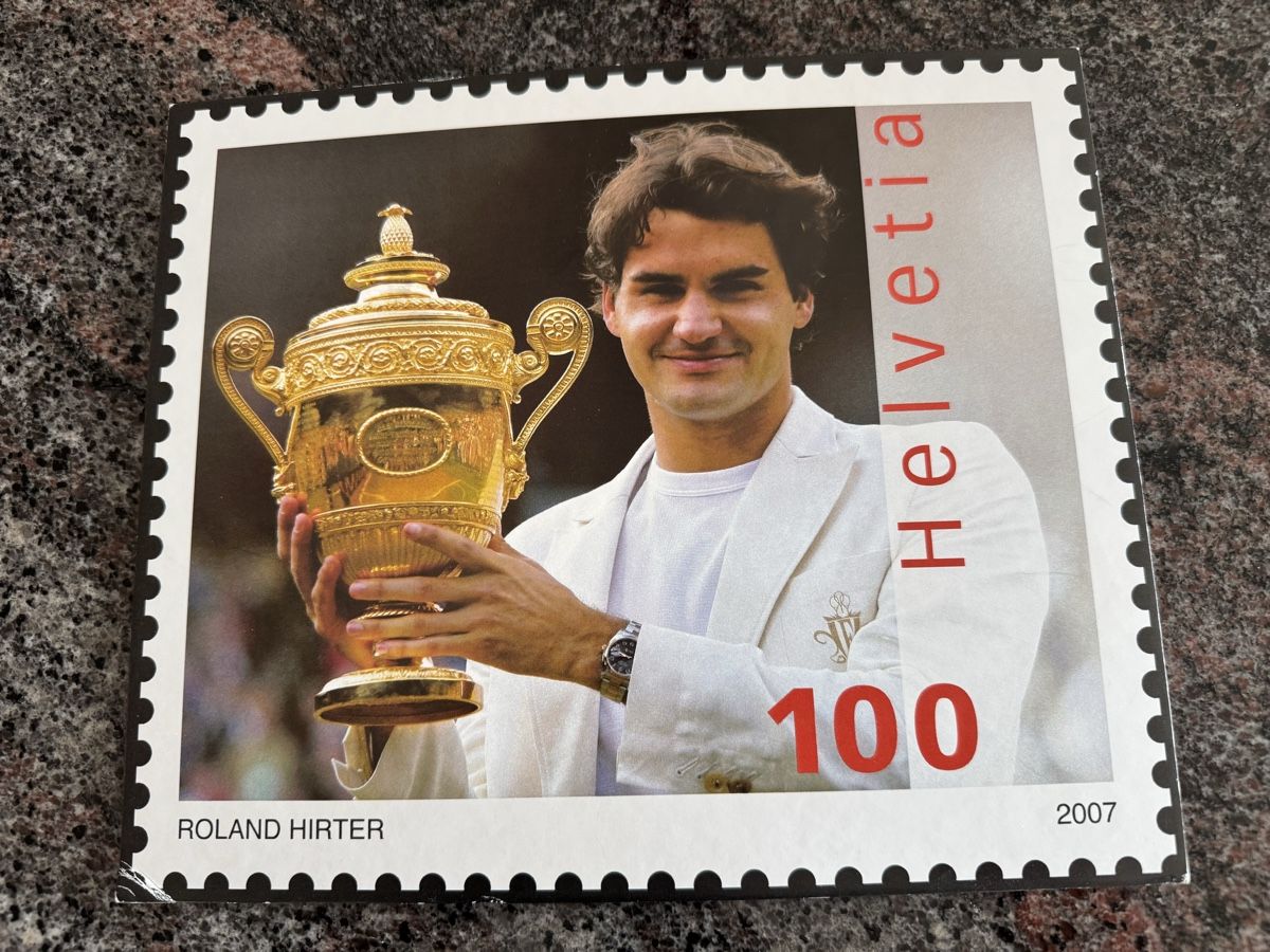 Tutti i francobolli: Roger Federer 10 Kleinbogen 100,- postfrisch à je Sfr1.00 – Nuovo e nell'imballaggio originale da Oberengstringen venduto da gbr_zurich 1