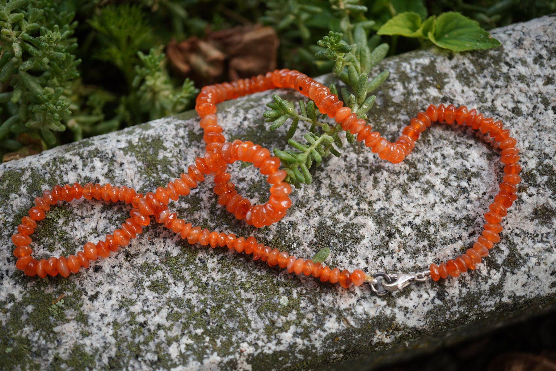 Catenine: Feuer Karneol  Kette   mit Silberverschluss  TOPSTONE – Nuovo e nell'imballaggio originale da Eschenbach SG venduto da topstone 4