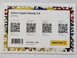 (359) Crypto Stamp 3.0 «Emmy» weltweit nur 45000 Exemplare!