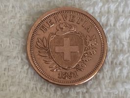 1 centime/Rappen 1891 sm