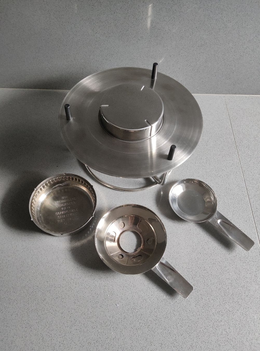 Stöckli Pfannen: FONDUE - Garnitur / STÖCKLI Aragon – Neu (gemäss Beschreibung) aus Minusio von Todesca 4