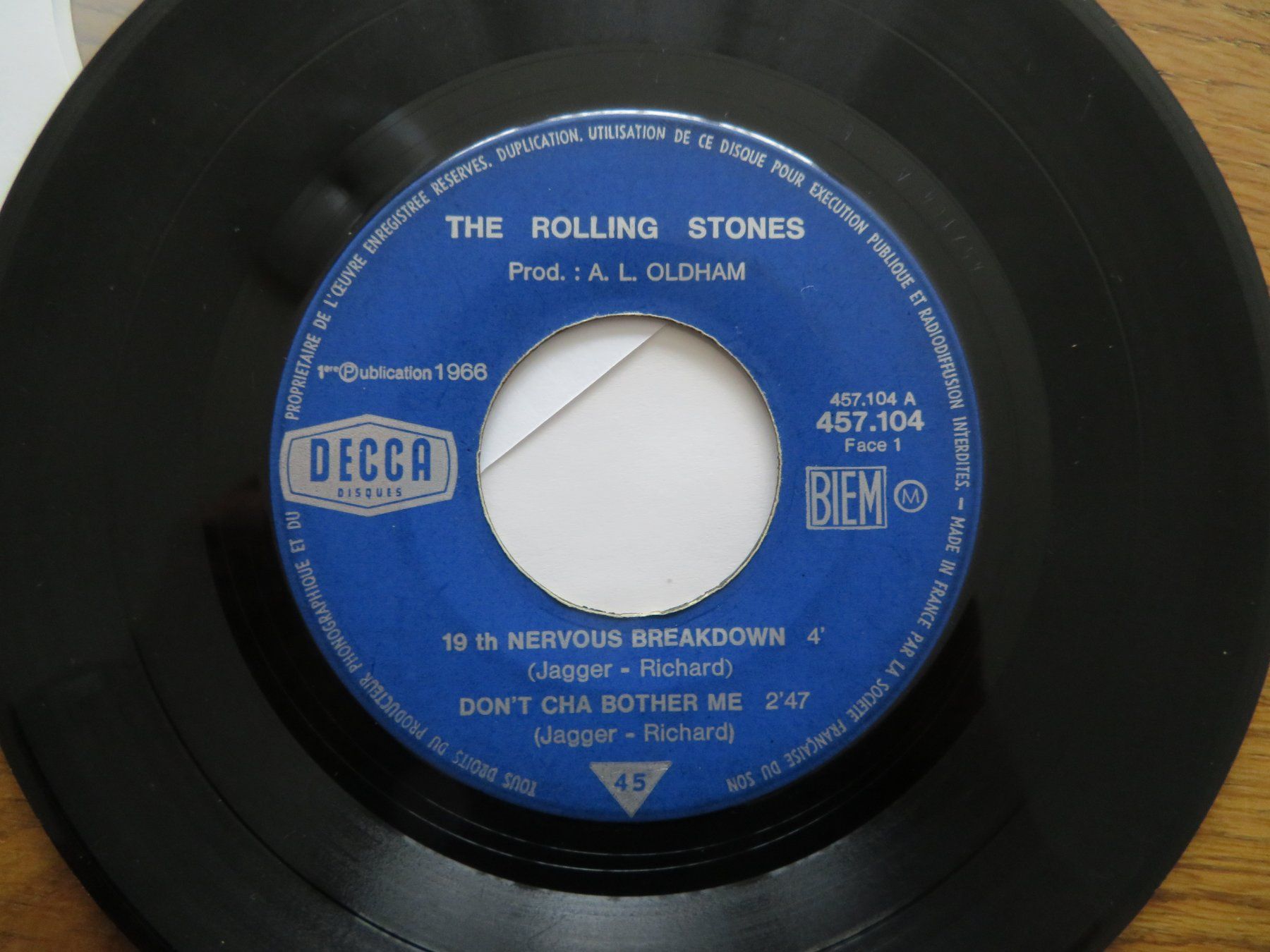 Dischi in vinile: Rolling Stones Single Schallplatte 19th Nervous Breakdown – Nuovo (secondo la descrizione) da Zürich venduto da max_cp5f 1