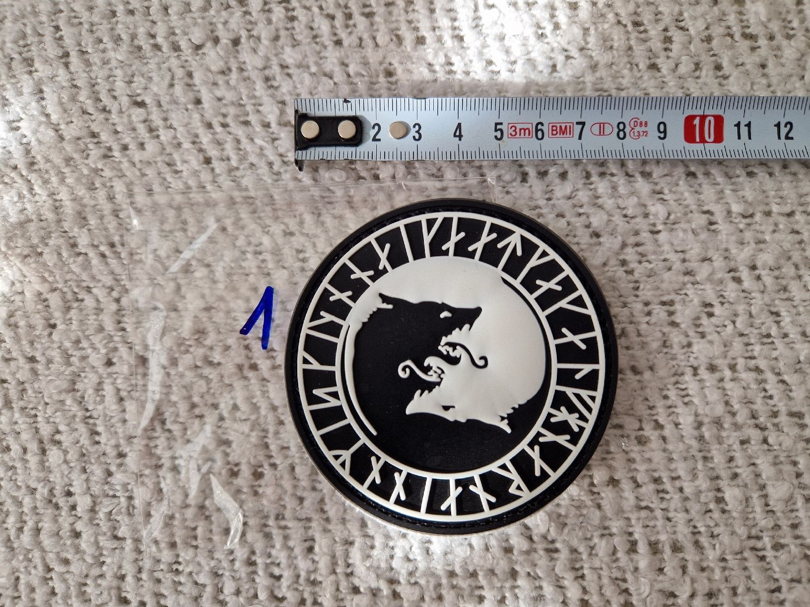 Placchette & Badge: Patch Velcro Klettabzeichen Wikinger Wolf 1 (neu & ungebr.) – Nuovo e nell'imballaggio originale da Gockhausen venduto da ik.999