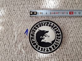 Patch Velcro Klettabzeichen Wikinger Wolf 1 (neu & ungebr.)