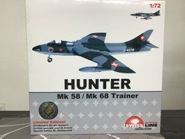 Arvico Swiss Line Hunter Mk 58/68 Trainer 1:72 Selten!