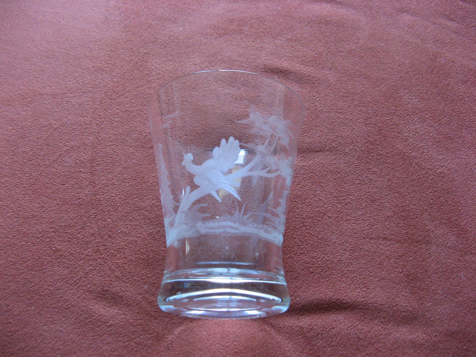 Gläser: Glas mit Vogel auf Baum – Gebraucht aus Zürich von apil
