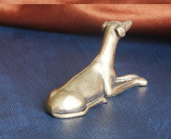 Statuette: Hund Windhund aus Messing – Nuovo (secondo la descrizione) da Uerkheim venduto da Kaufoption 5