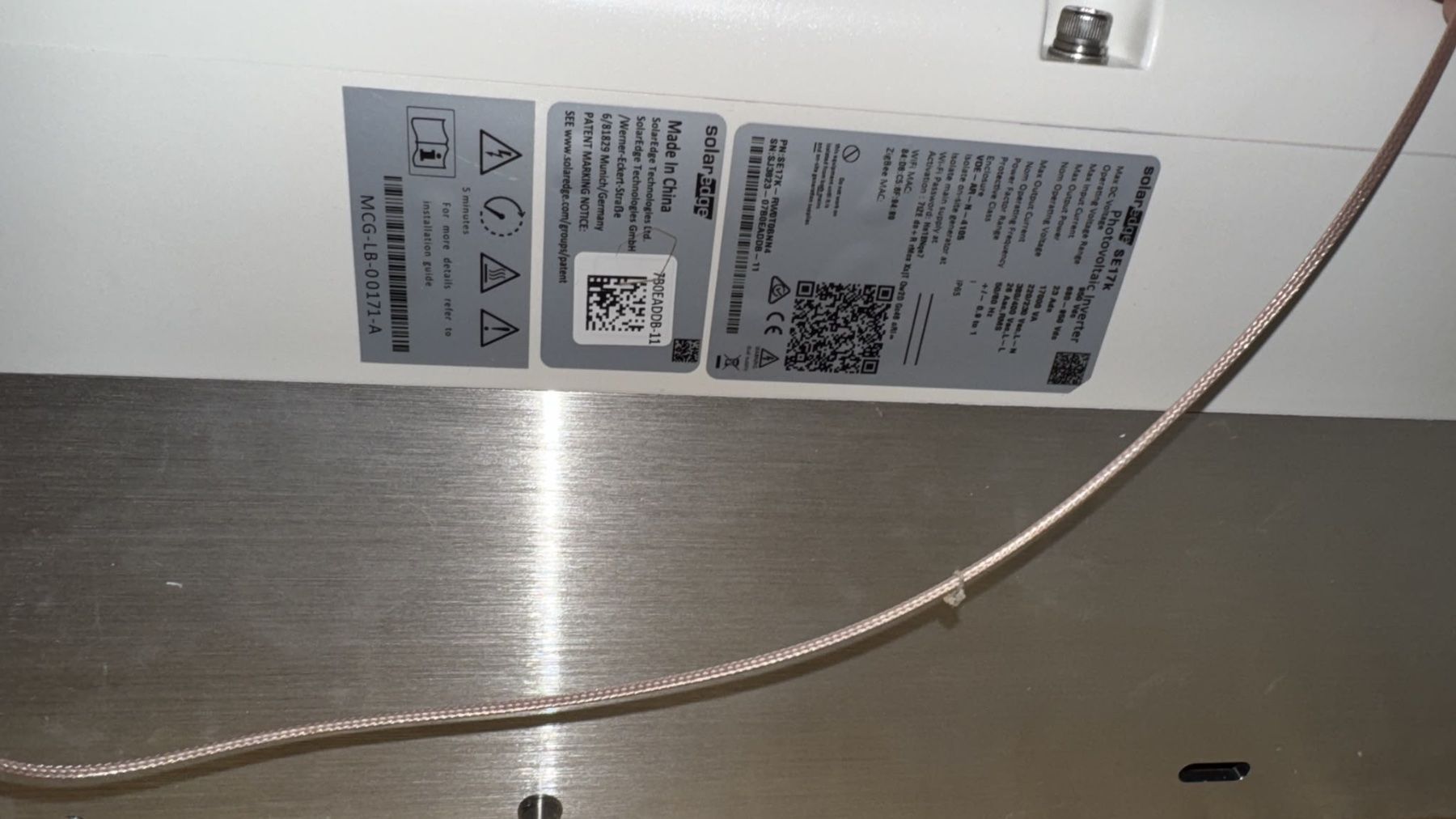 SolarEdge Inverter: Solardge SE17K 2Jährig – Usato da Walzenhausen venduto da ang_9cf9 1