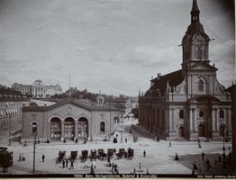 Vintage Photo Wehrli um 1900, Bern, Pferdekutschen, 16x22 cm